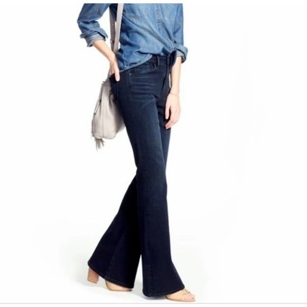 Treasure & Bond high rise flare jeans in medium blue